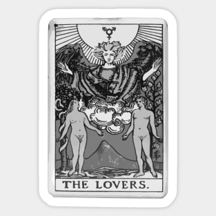 the trans lovers (tarot) Sticker